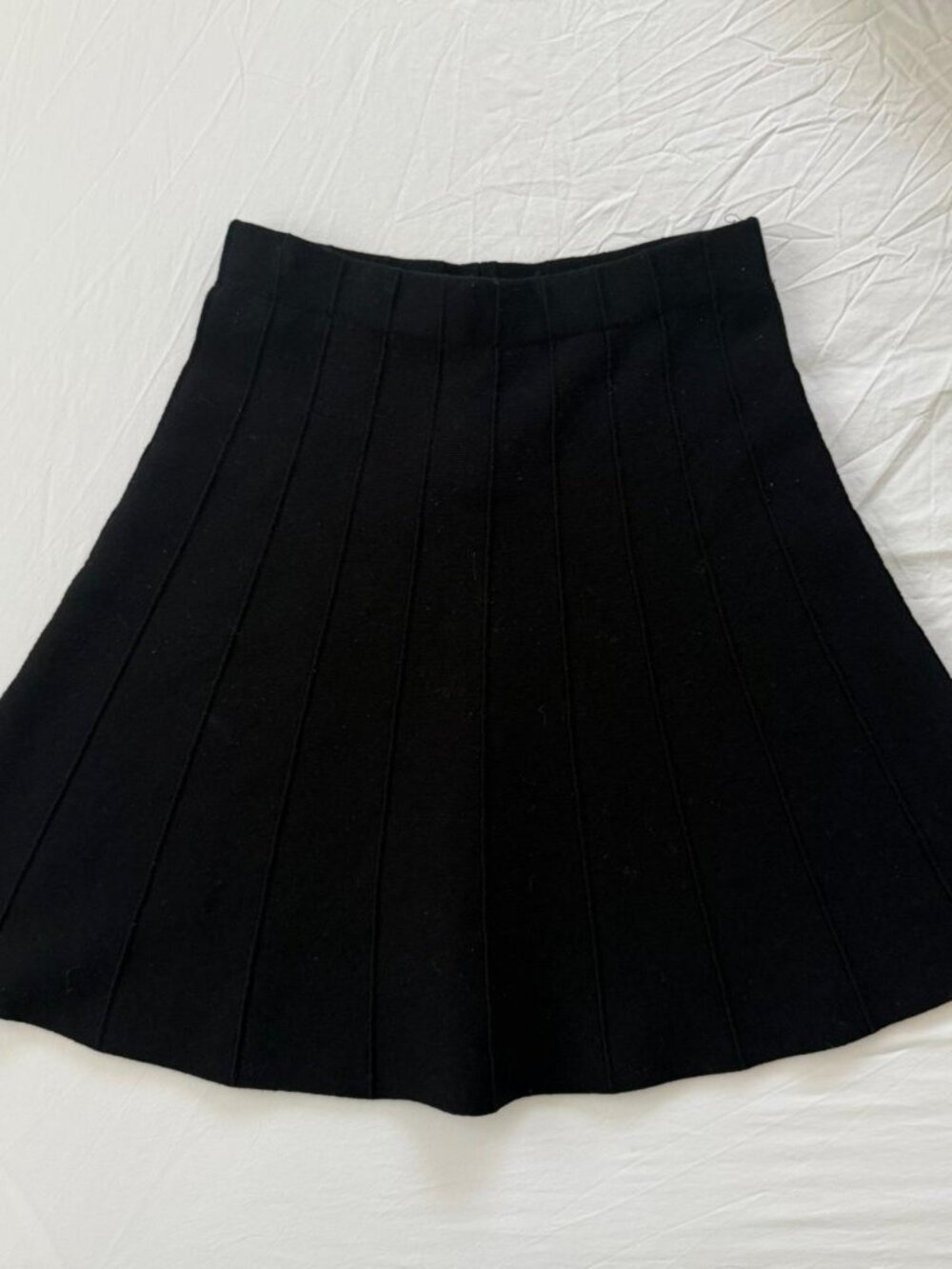 Zara Women's Black Pleated Mini Skirt — Size XS